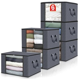 Fab totes 6 Pack Clothes Storage: Organize Your Bedroom with Stackable Storage Containers